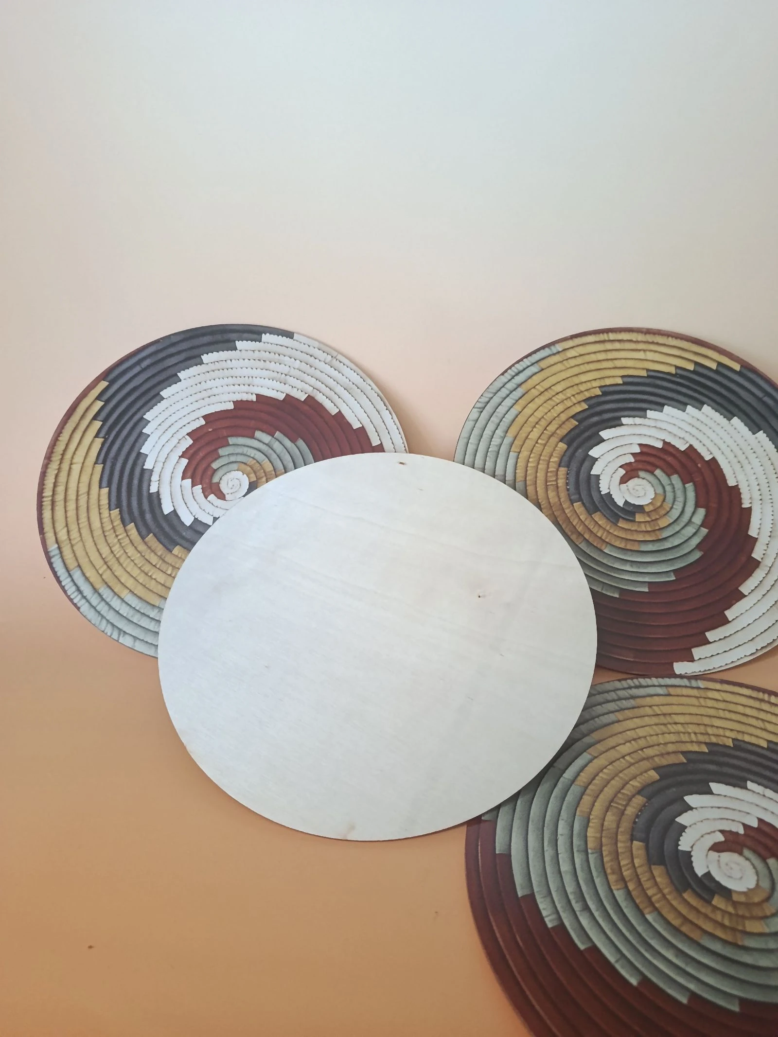 4 Ronde houten placemats – photo 3